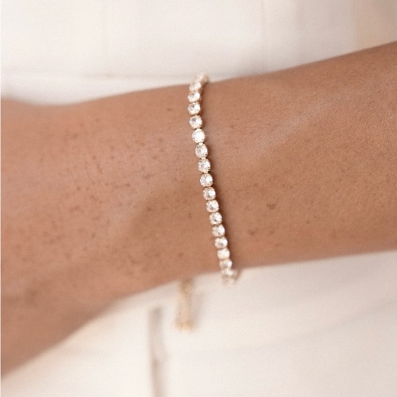 Ettika Gold Crystal Adjustable Bracelet - Picture 3 of 3